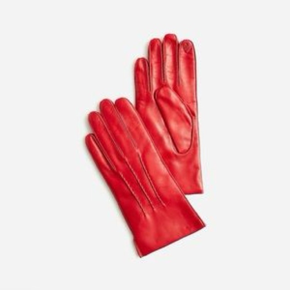 New!
J.Crew Collection cashmere leather gloves Small